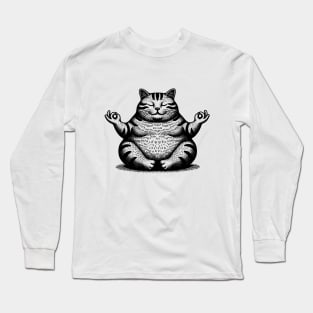 Meditation Cat Long Sleeve T-Shirt